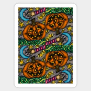 Trick o’treat Jack o’Lantern Sticker